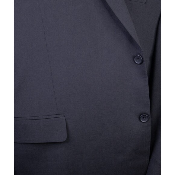 Oak Hill Mens Sport Coat Suit Jacket Blazer Solid Gray Sz 56PR Two Button EUC - Picture 3 of 14